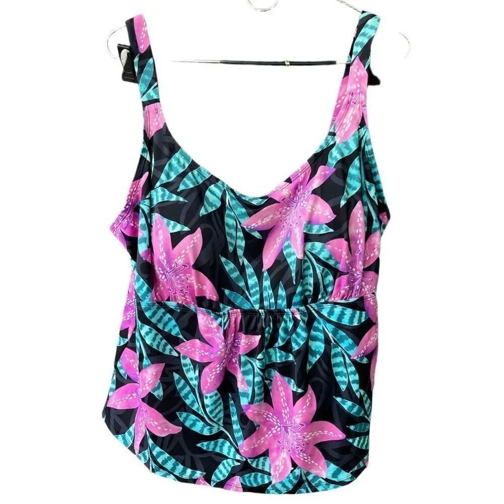 Swimsuits for all top size 20 tropical floral print